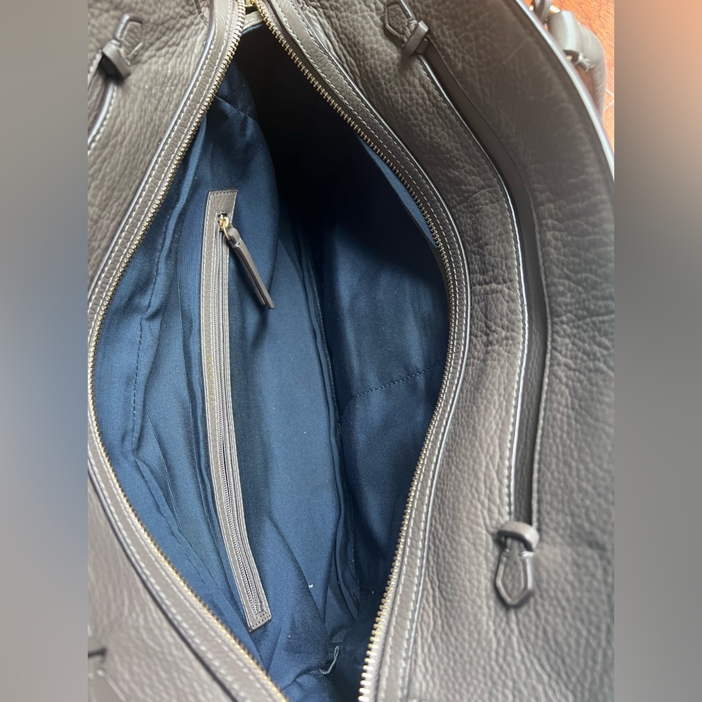 Cole Haan Gray Leather Tote Bag - Picture 5 of 10